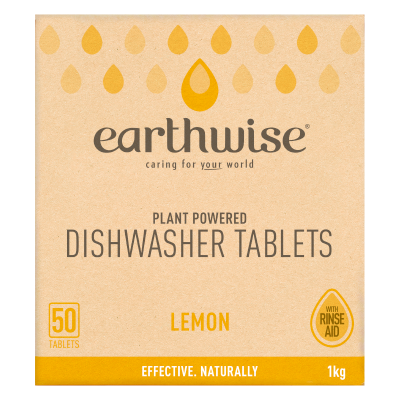 Earthwise Dishwasher Tablets Lemon - Welcome Organics