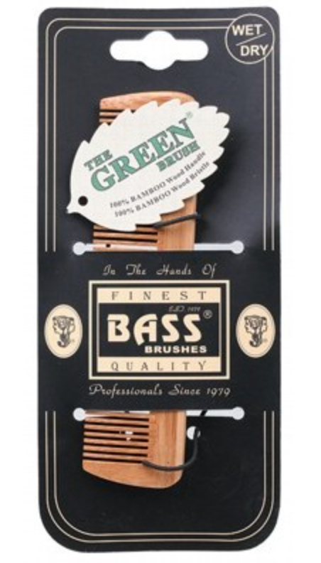 BASS BRUSHES Bamboo Fine Tooth Comb