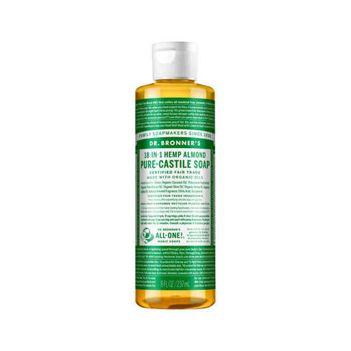 Dr. Bronner's 18-in-1 Pure Castile Soap Almond 237ml - Welcome Organics