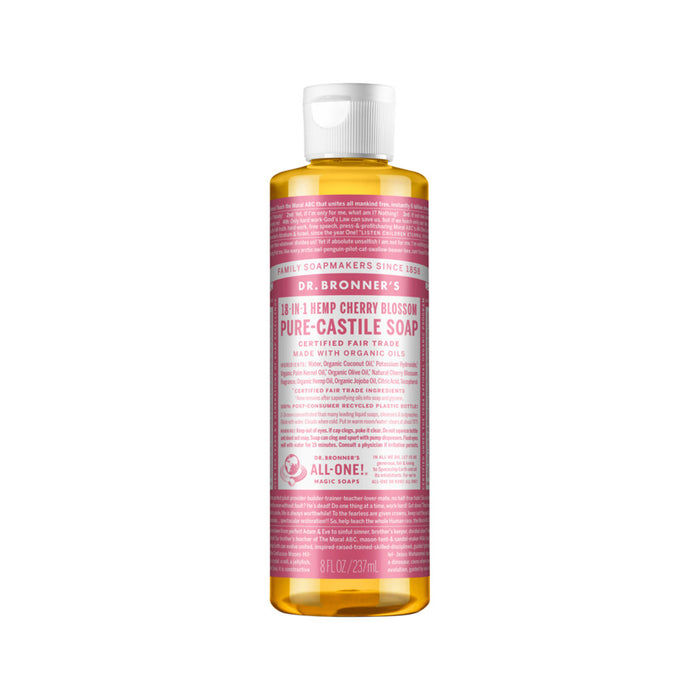 Dr. Bronner's 18-in-1 Pure Castile Soap Cherry Blossom 237ml - Welcome Organics