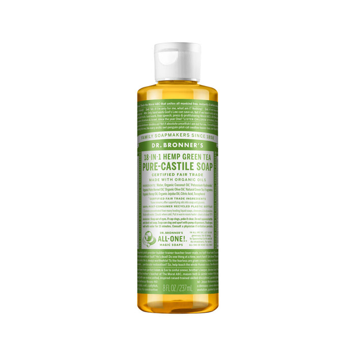 Dr. Bronner's 18-in-1 Pure Castile Soap Green Tea 237ml - Welcome Organics