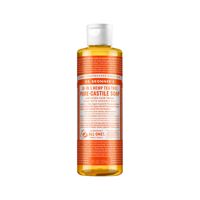 Dr. Bronner's 18-in-1 Pure Castile Soap Tea Tree 237ml - Welcome Organics