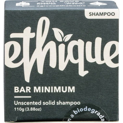 Ethique Bar Minimum Shampoo Bar Unscented solid shampoo 110g - Welcome Organics