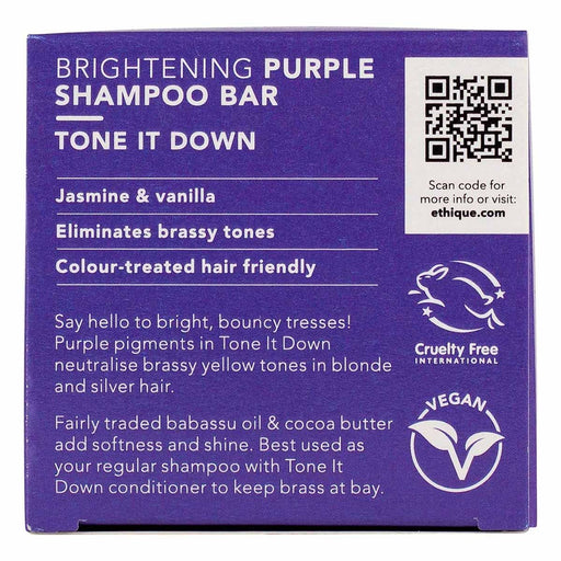 ETHIQUE Solid Shampoo Bar Tone It Down Purple