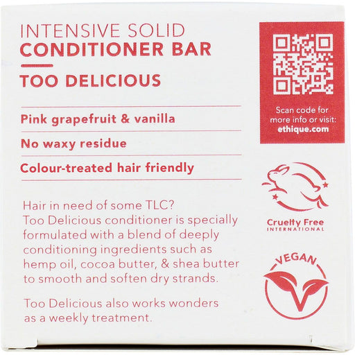 Ethique Intensive Solid Conditioned Bar, Solid conditioner for very dry or damaged hair. plastic free - Welcome Organics