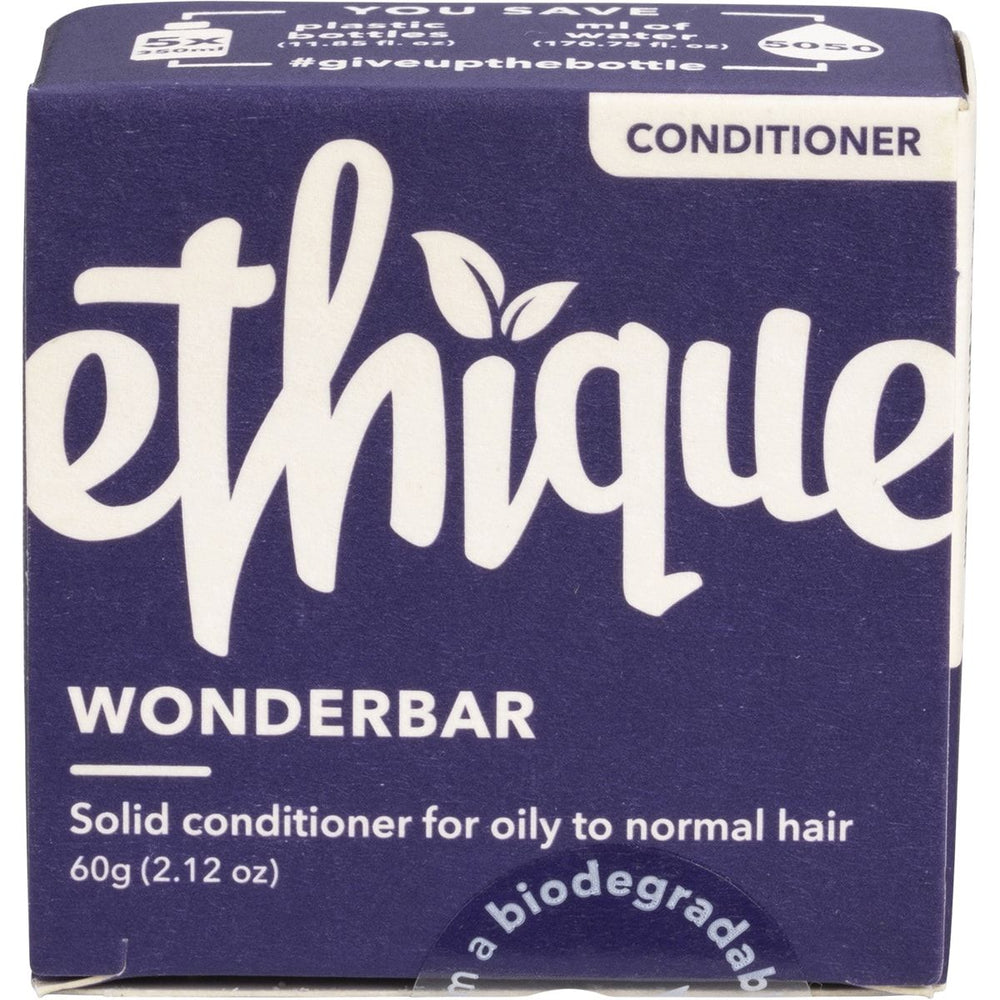 Ethique Conditioner Bar Wonderbar Solid Conditioner for oily to normal hair - Welcome Organics