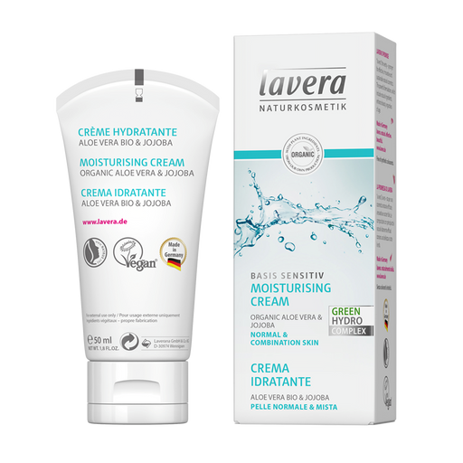 Lavera Basis Sensitic Moisturising Cream 50ml - Welcome Organics