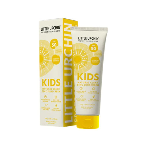 Little Urchin Kids Natural Clear Zinc Sunscreen, Kids Sunscreen, Kids Natural Sunscreen, Welcome Organics