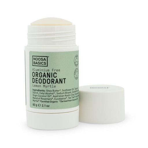 Noosa Basics Organic Deodorant Aluminium Free Lemon Myrtle Stick Deodorant - Welcome Organics