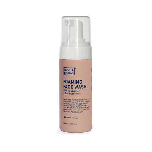 Noosa Basics Foaming Facial Wash with Rosewater + Sea Bucthorn All Skin Types - Welcome Organics
