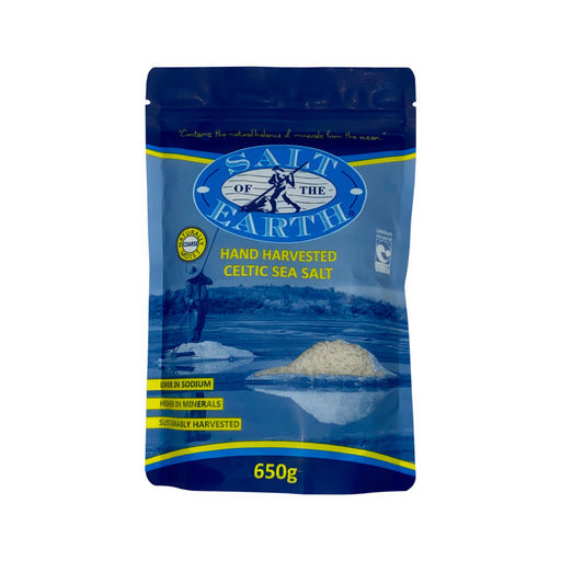 Salt of The Earth Hand Harvested Celtic Sea Salt Coarse 650g - Welcome Organics