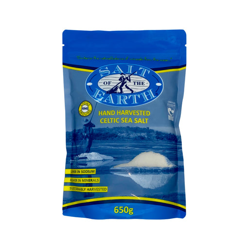 Salt of The Earth Hand Harvested Celtic Sea Salt Fine 650g - Welcome Organics