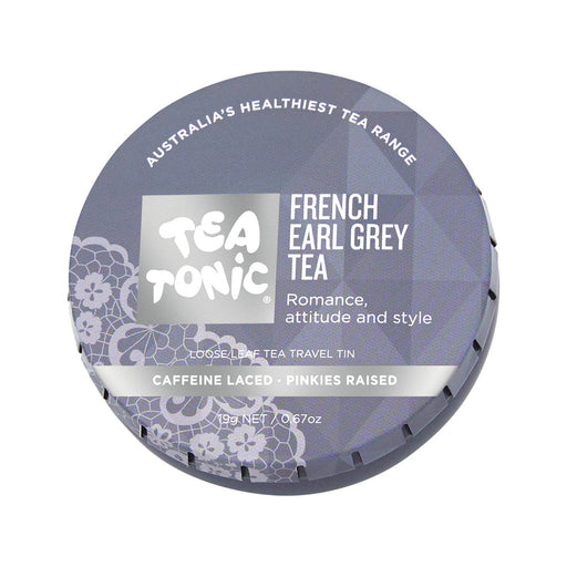 Tea Tonic French Early Grey Tea, Loose Leaf Tea Travel Tin - Welcome Organics