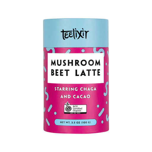 Teelixir Organics Mushroom Beet Latte Starring Chaga and Cacao 100g - Welcome Organics