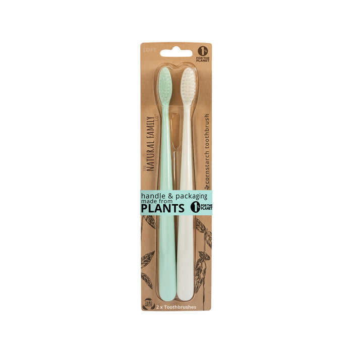 THE NATURAL FAMILY CO. Bio Toothbrush (Twin Pack)