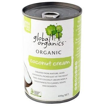GLOBAL ORGANICS Organic Coconut Cream (BPA FREE lining) 400g - Welcome Organics
