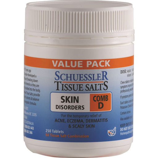 MARTIN & PLEASANCE Schuessler Tissue Salts Comb D Skin Disorders 250t - Welcome Organics