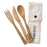 EVER ECO Bamboo Cutlery Set With Organic Cotton Pouch - Welcome Organics