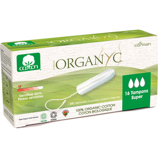 ORGANYC Tampons Super x 16 Pack - Welcome Organics