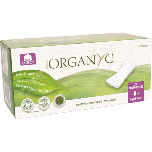 ORGANYC Panty Liners Light Flow (flat) x 24 Pack - Welcome Organics