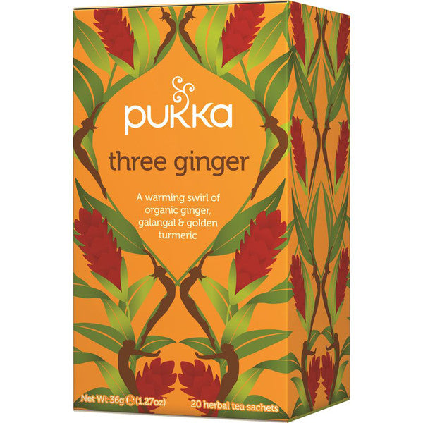 PUKKA Three Ginger x 20 Tea Bags - Welcome Organics