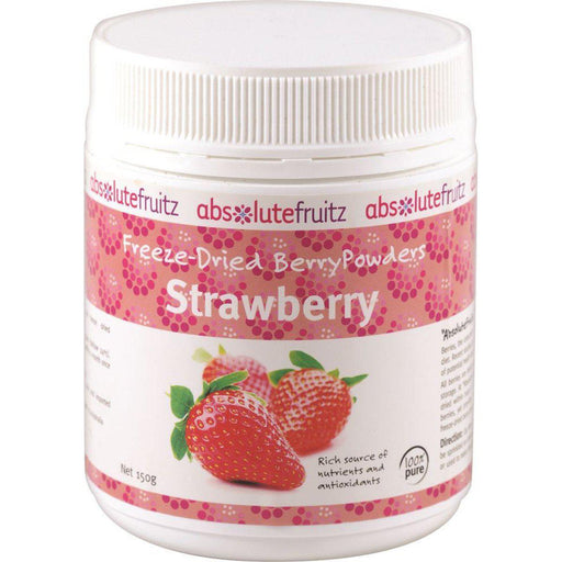 ABSOLUTEFRUITZ Freeze-Dried Strawberry Powder 150g - Welcome Organics