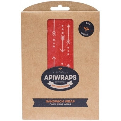 APIWRAPS Reusable Beeswax Wraps - Sandwich 1 x Large 1 - Welcome Organics