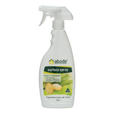 ABODE Surface Spray Ginger & Lemongrass 500ml Spray