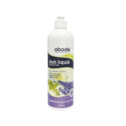Abode Dish Liquid Concentrate Lavender and Mint 500ml - Welcome Organics