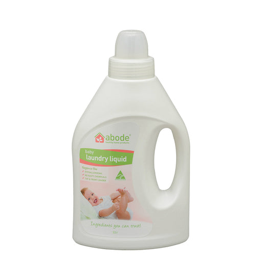Abode Baby Laundry Liquid Fragrance Free 1L - Welcome Organics
