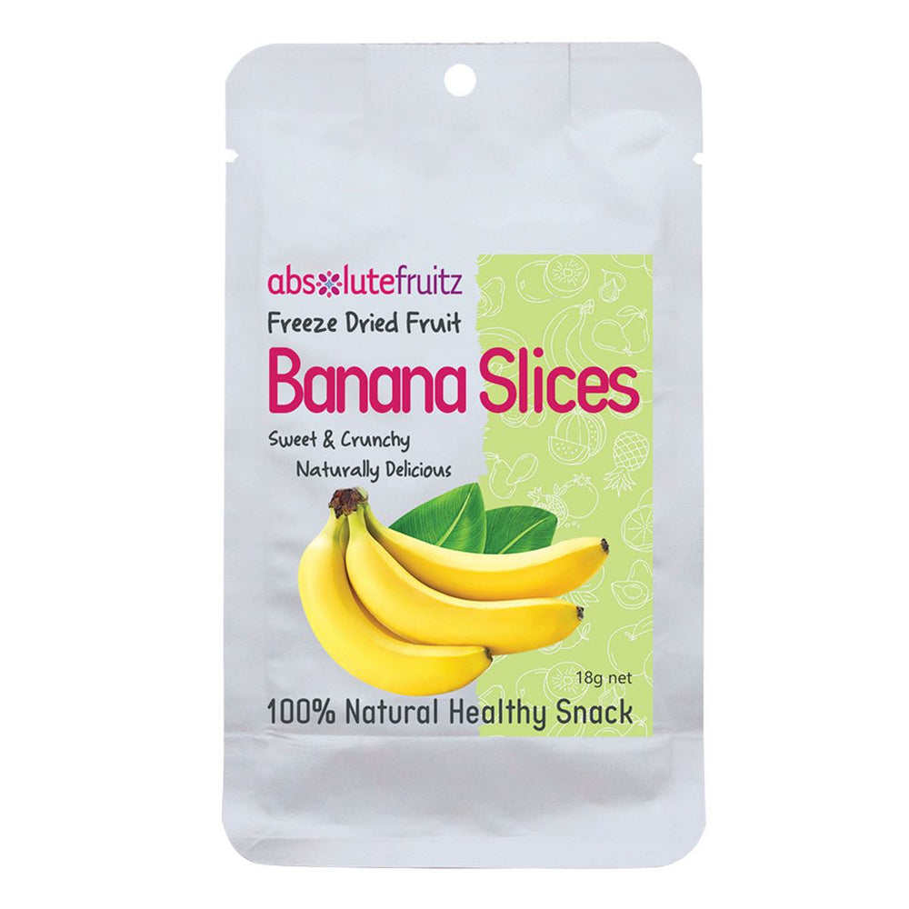 ABSOLUTEFRUITZ Freeze-Dried Banana Slices 18g