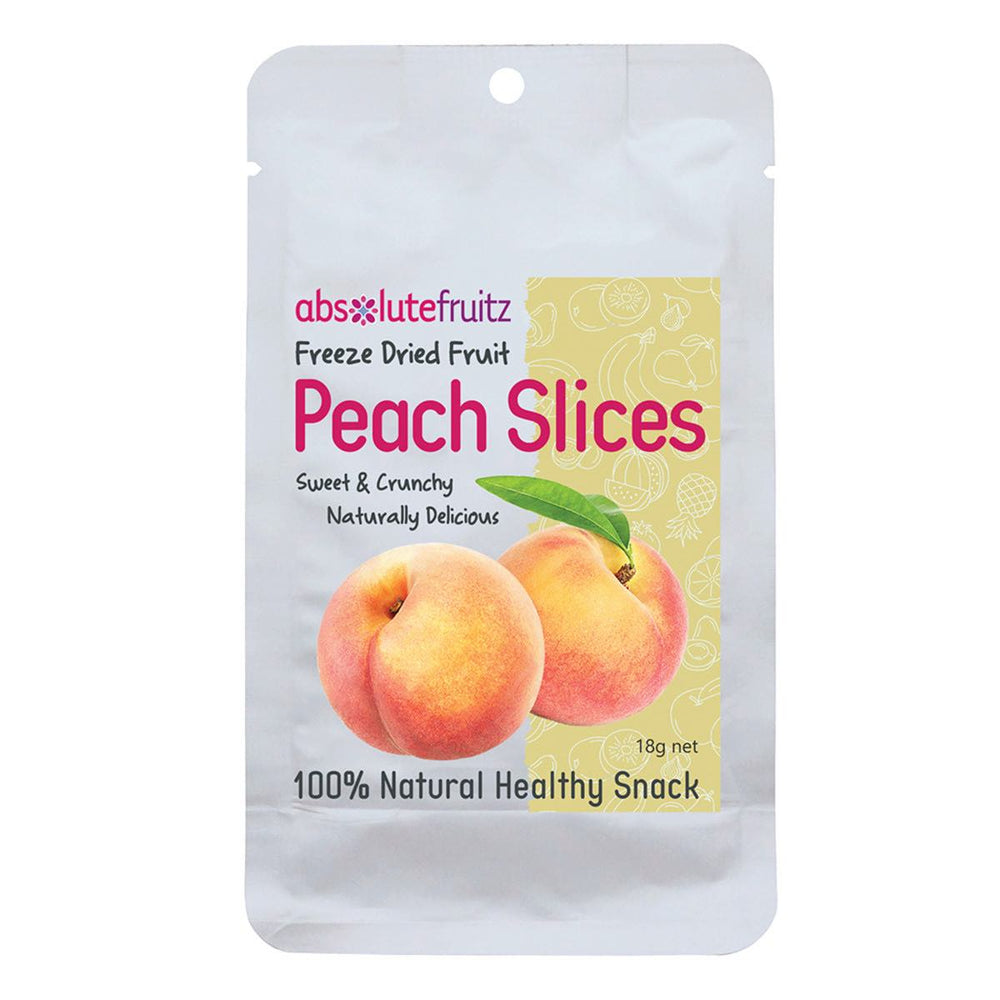 ABSOLUTEFRUITZ Freeze-Dried Peach Slices 18g