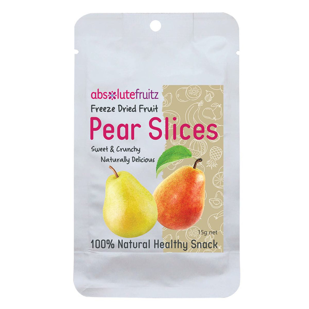 ABSOLUTEFRUITZ Freeze-Dried Pear Slices 15g