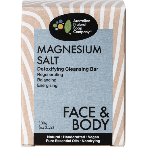Australian Natural Soap Company Face Body Bar Magnesium Salt 100g - Welcome Organics