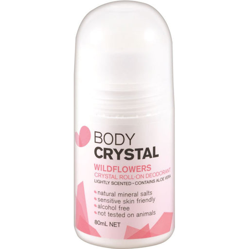 Body Crystal Crystal Roll-On Deodorant Wildflowers 80ml