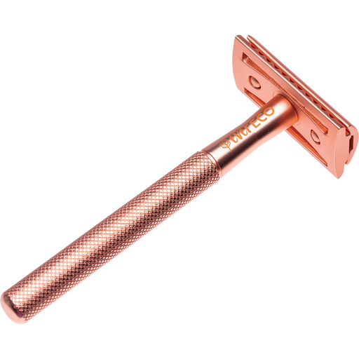 Ever Eco Safety Razor Rose Gold with 10 x replacement blades, Reusable, Plastic Free, Durable - Welcome Organics