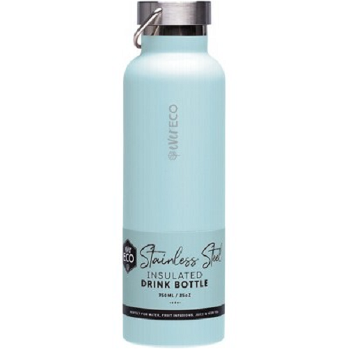 Ever Eco Stainless Steel Insulated Drink Bottle Positano - Blue 750ml - Welcome Organics