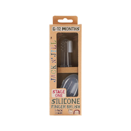 Jack N Jill Silicone Finger Brush Stage One (6-12 months) - Welcome Organics