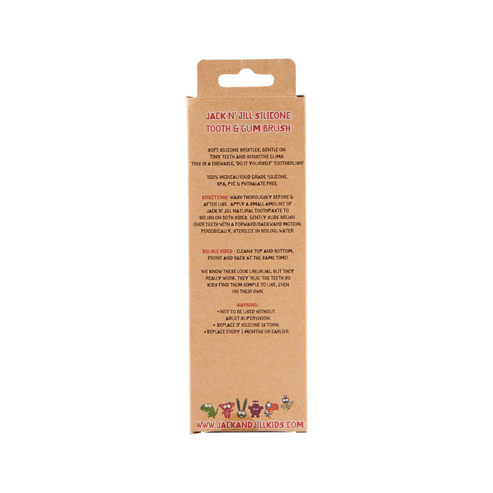Jack N Jill Silicone Tooth and Gum Brush Stage Three (2-5 years) - Welcome Organics