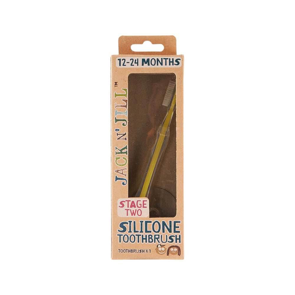 Jack N Jill Silicone Toothbrush Stage Two (1-2 years) - Welcome Organics