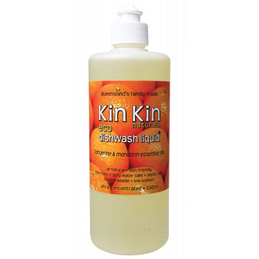 Kin Kin Naturals Eco Dishwash Liquid Tangerine and Mandarin 500ml - Welcome Organics