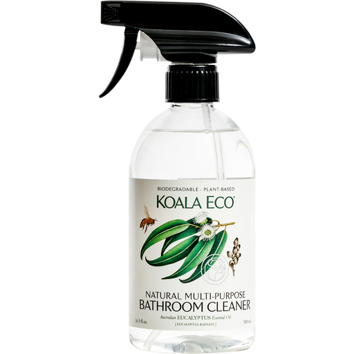 Koala Eco Natural Multi-Purpose Bathroom Cleaner Australian Eucalyptus Essential Oil 500ml - Natural Cleaning, Biodegradable, Plant Based, Non Toxic, Vegan - Welcome Organics