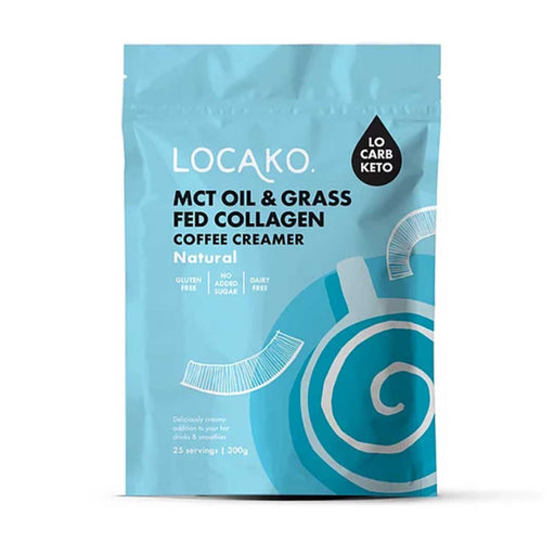 LOCAKO Keto Coffee Creamer Natural Enriched with MCT Oil & Grass Fed Collagen 300g - Welcome Organics