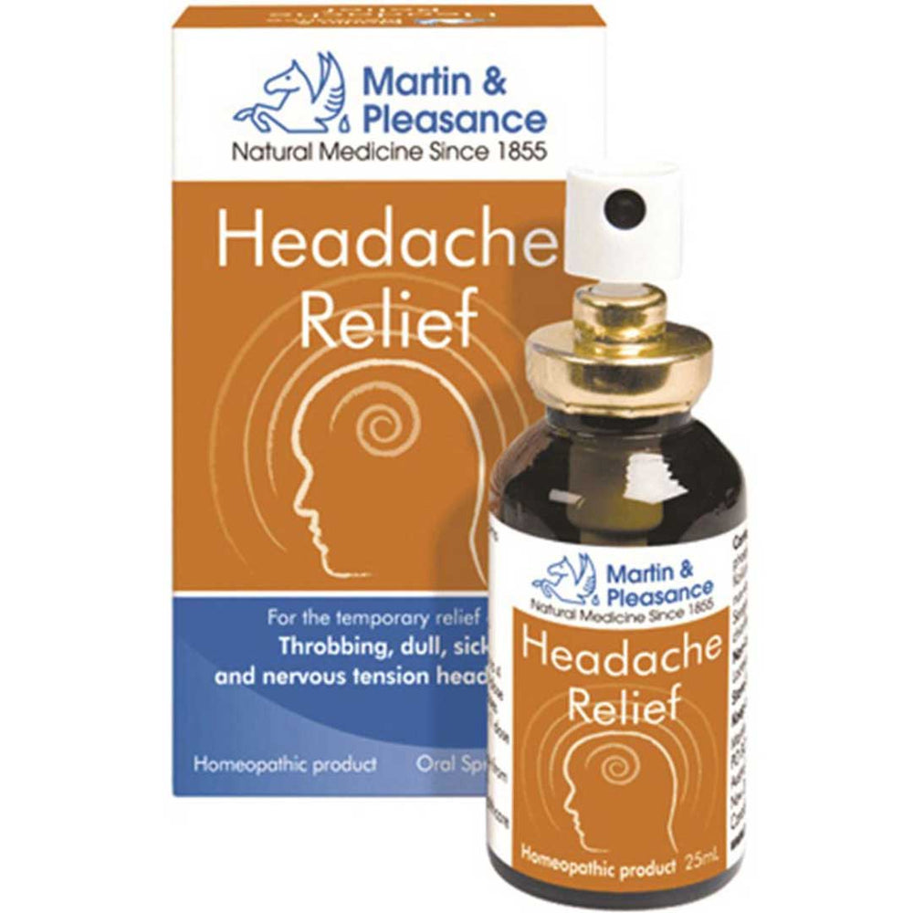 MARTIN & PLEASANCE Homeopathic Complex Headache Relief 25ml Spray - Welcome Organics