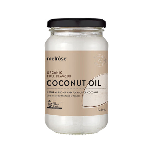 Melrose Organic Coconut Oil Full Flavour 325ml - Welcome Organics