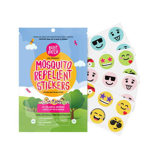 The Natural Patch Co. BuzzPatch Organic Mosquito Repellent Stickers 24 Pack - Welcome Organics