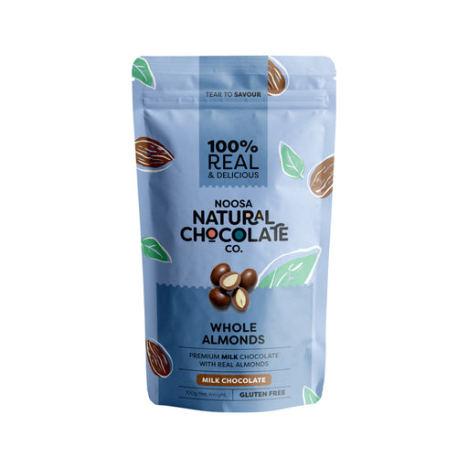 Noosa Natural Milk Chocolate Whole Almonds - Welcome Organics