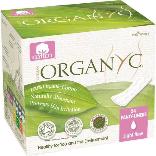ORGANYC Ultra Thin Panty Liners-Light x 24 Pack - Welcome Organics
