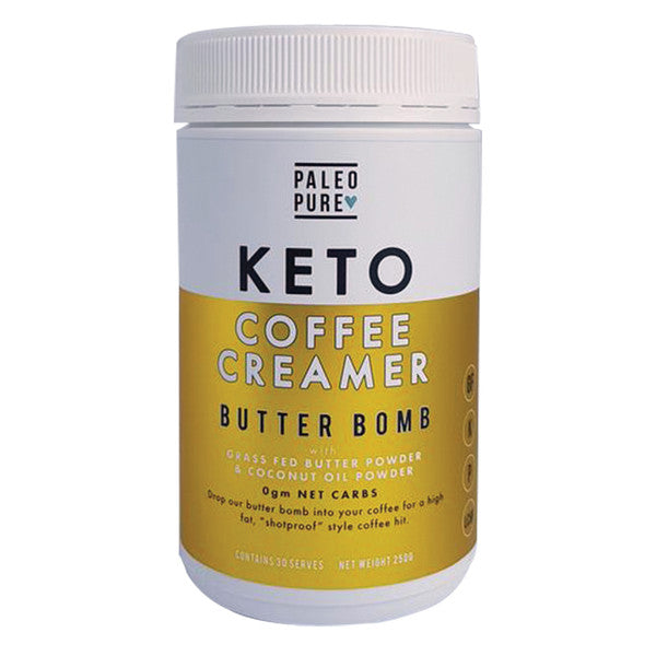 PALEO PURE Keto Coffee Creamer Butter Bomb 250gm - Welcome Organics