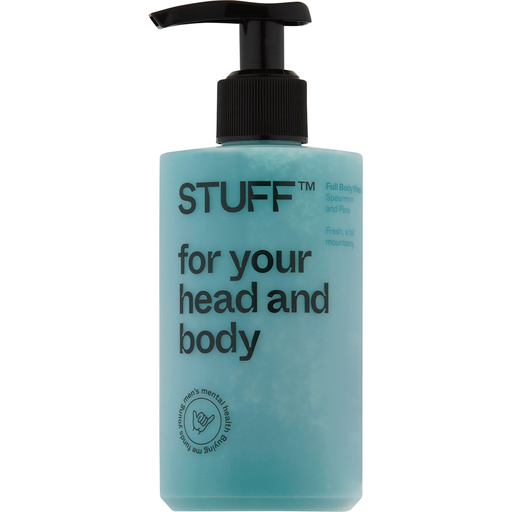 STUFF For Your Head and Body Full Body Wash Spearmint and Pine 240ml - Welcome Organics